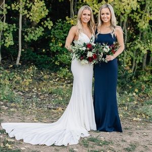 SHOW ME YOUR MUMU Navy Belinda Dress size Small